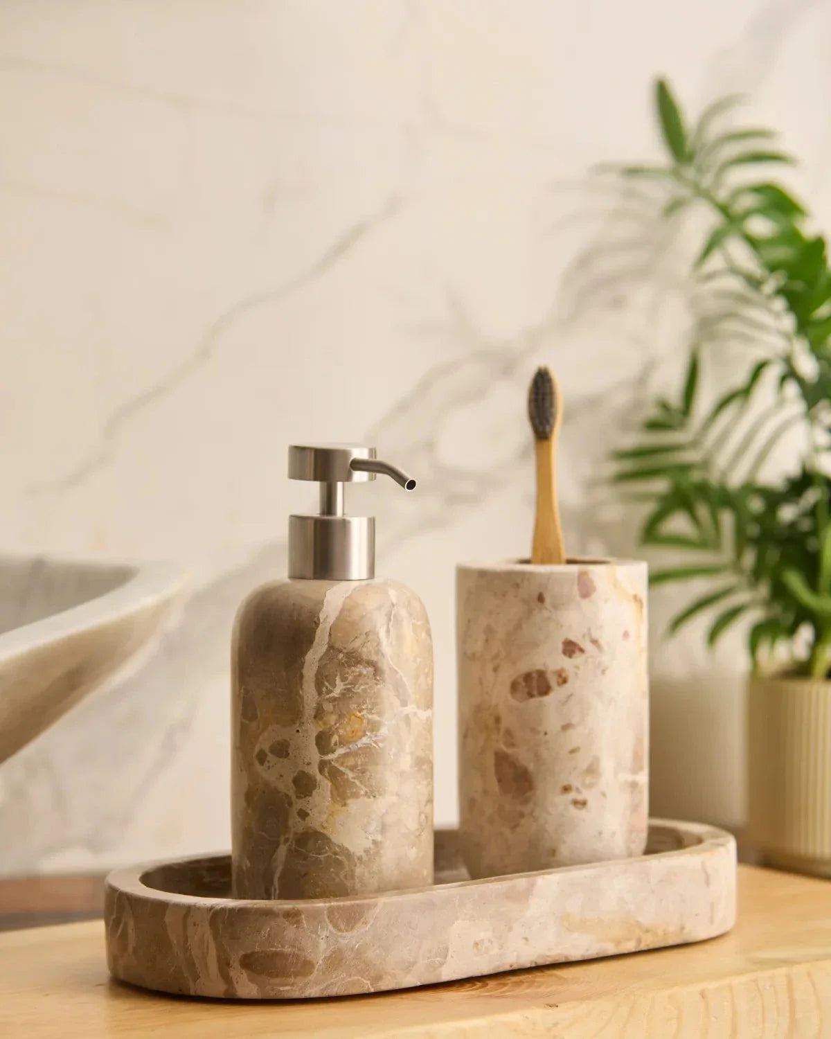 KORU BEIGE - Dispenser Set