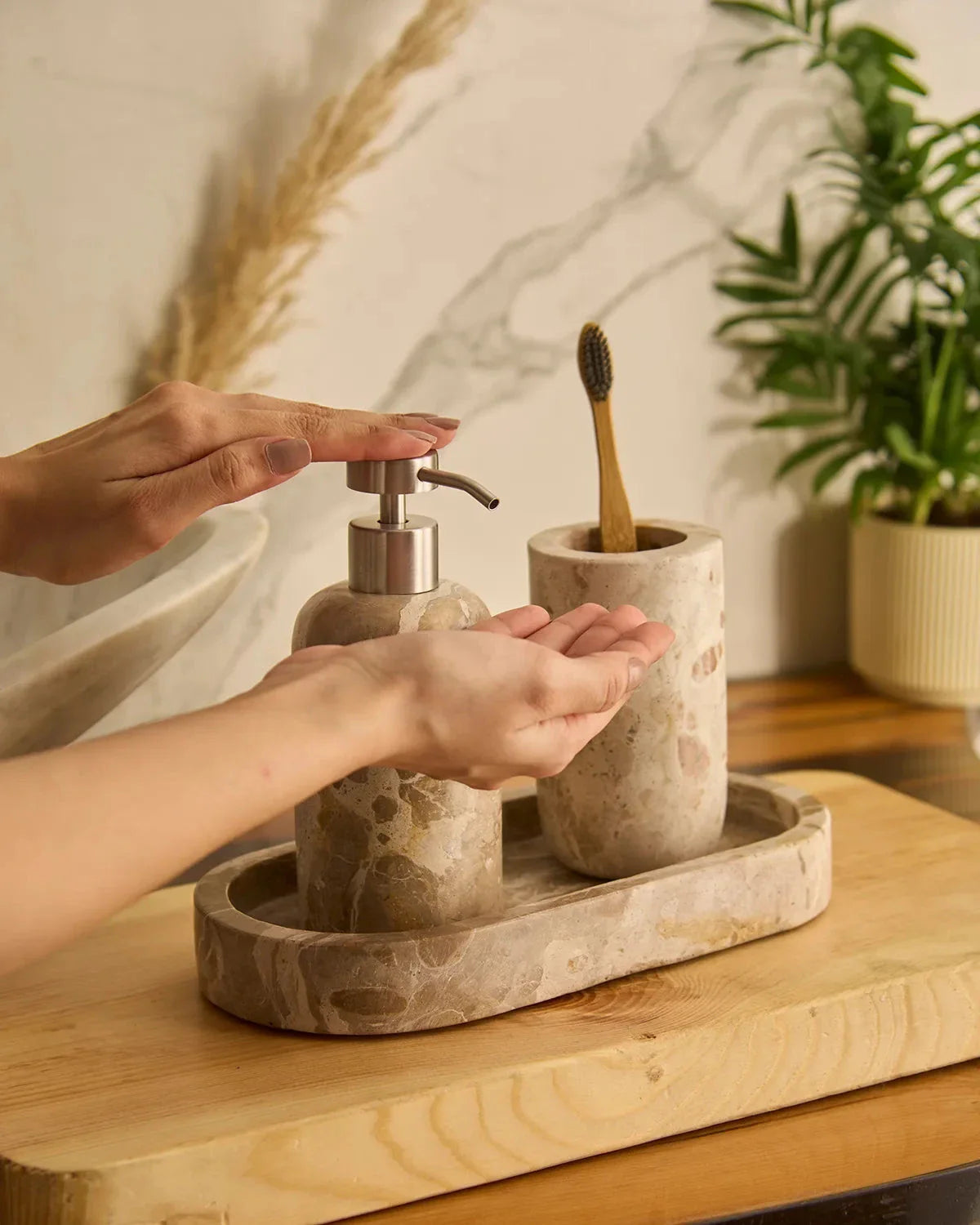 KORU BEIGE - Dispenser Set