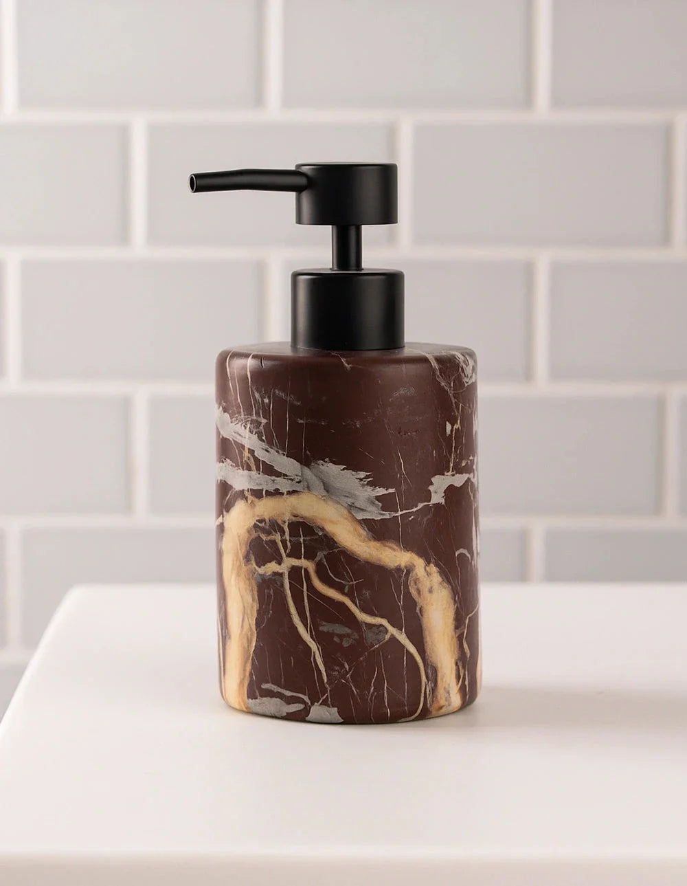 MARBLE SOAP DISPENSER - INDIAN LEVANTO