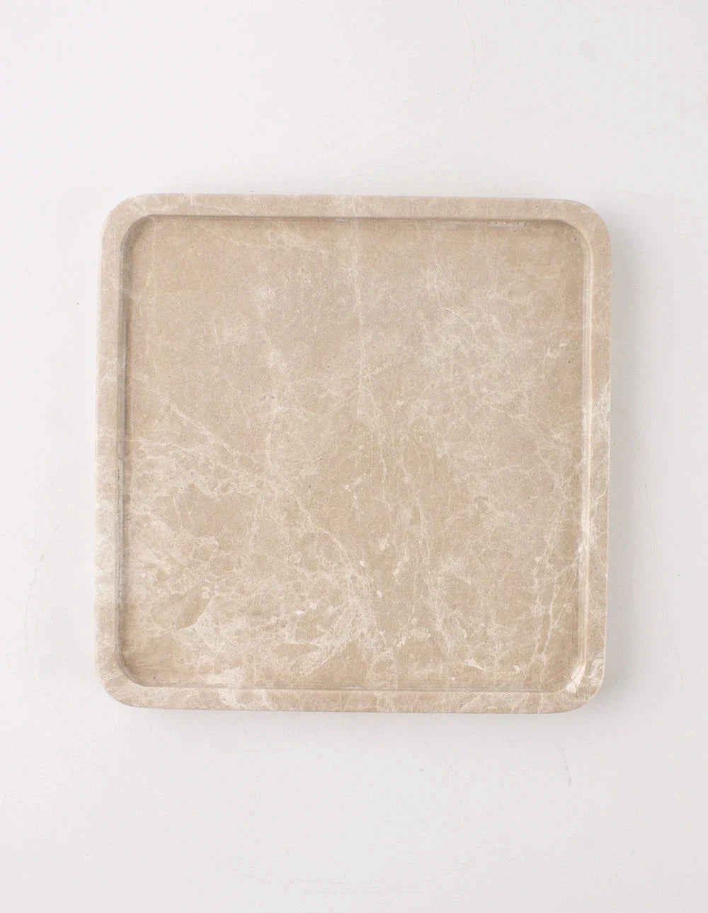 FORM MARBLE TRAY - SMALL - BEIGE