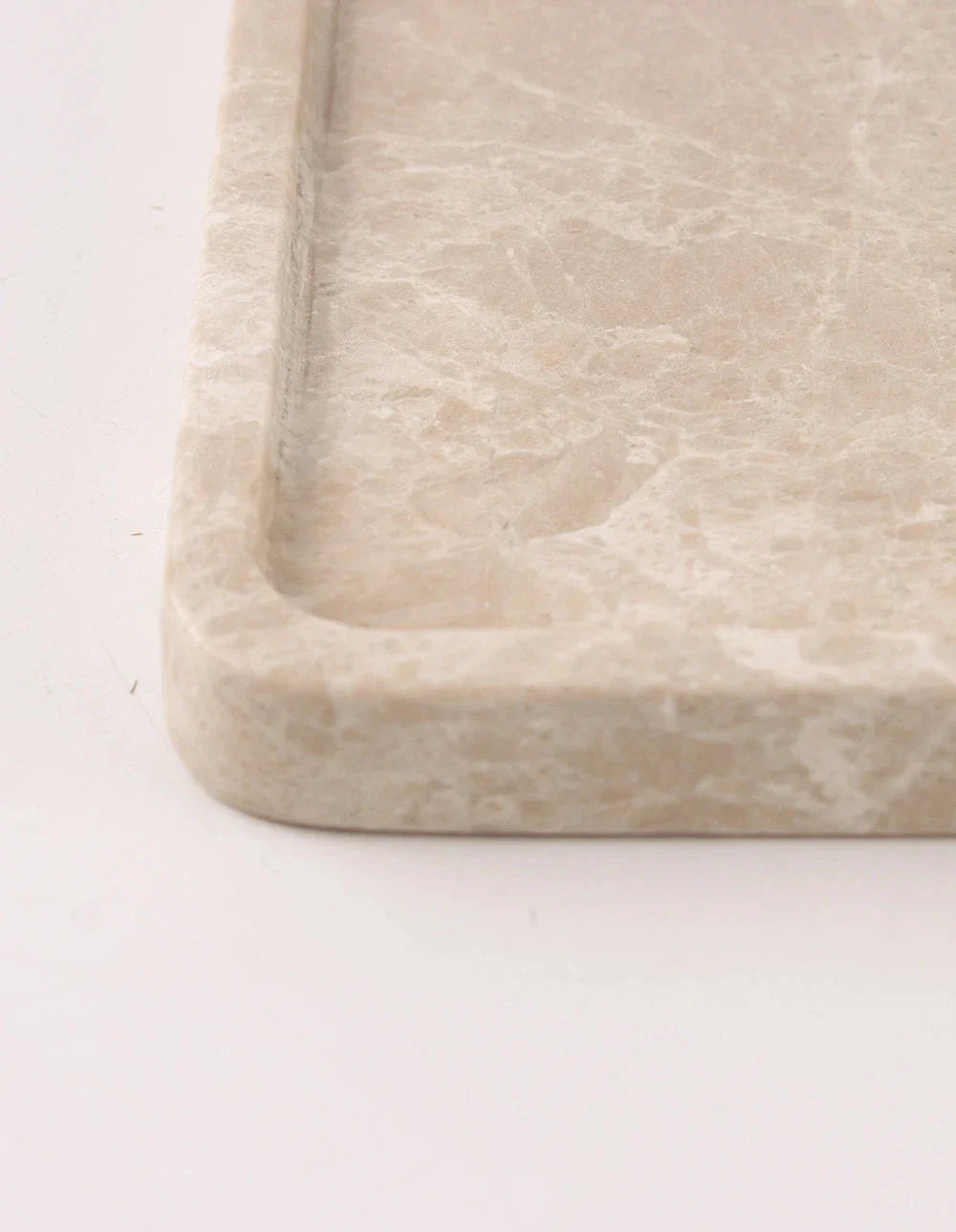FORM MARBLE TRAY - SMALL - BEIGE