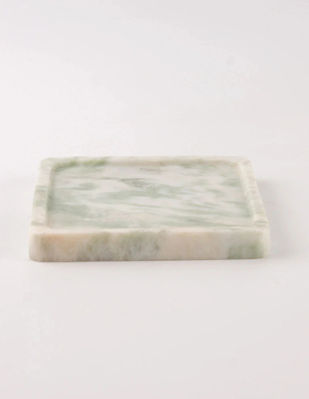 FORM MARBLE TRAY - SMALL - WHITE & GREEN