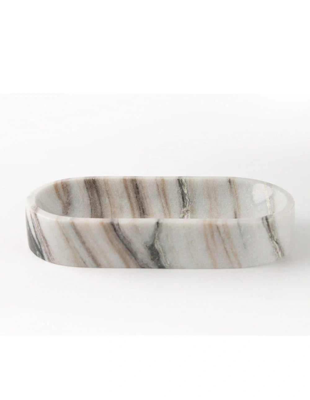 MARBLE BOWL - WHITE & BLACK