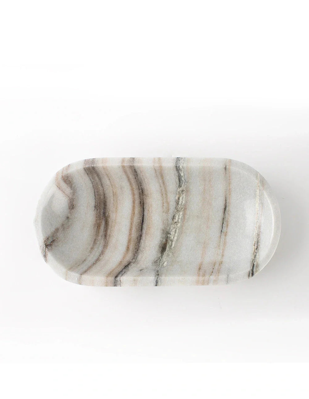 MARBLE BOWL - WHITE & BLACK