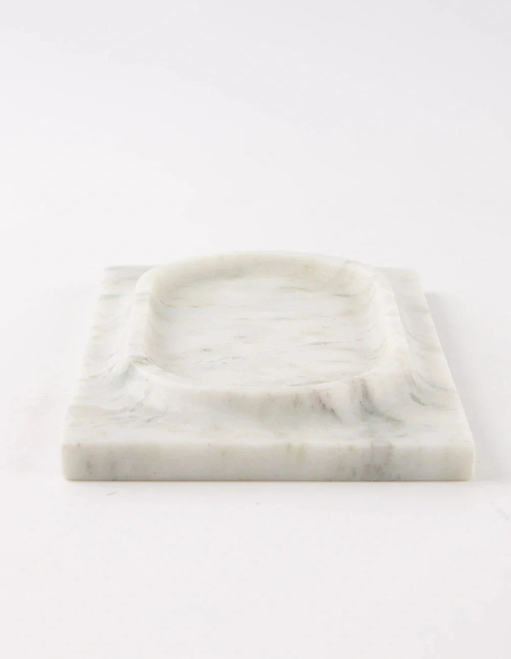 MESA MARBLE TRAY - WHITE & GREEN