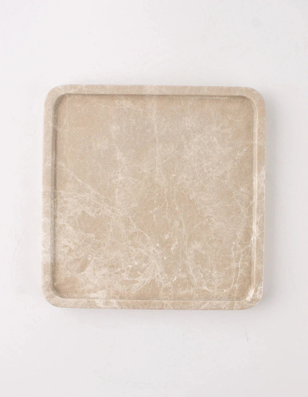 FORM MARBLE TRAY - LARGE - BEIGE