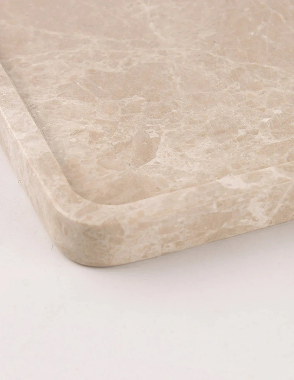 FORM MARBLE TRAY - LARGE - BEIGE