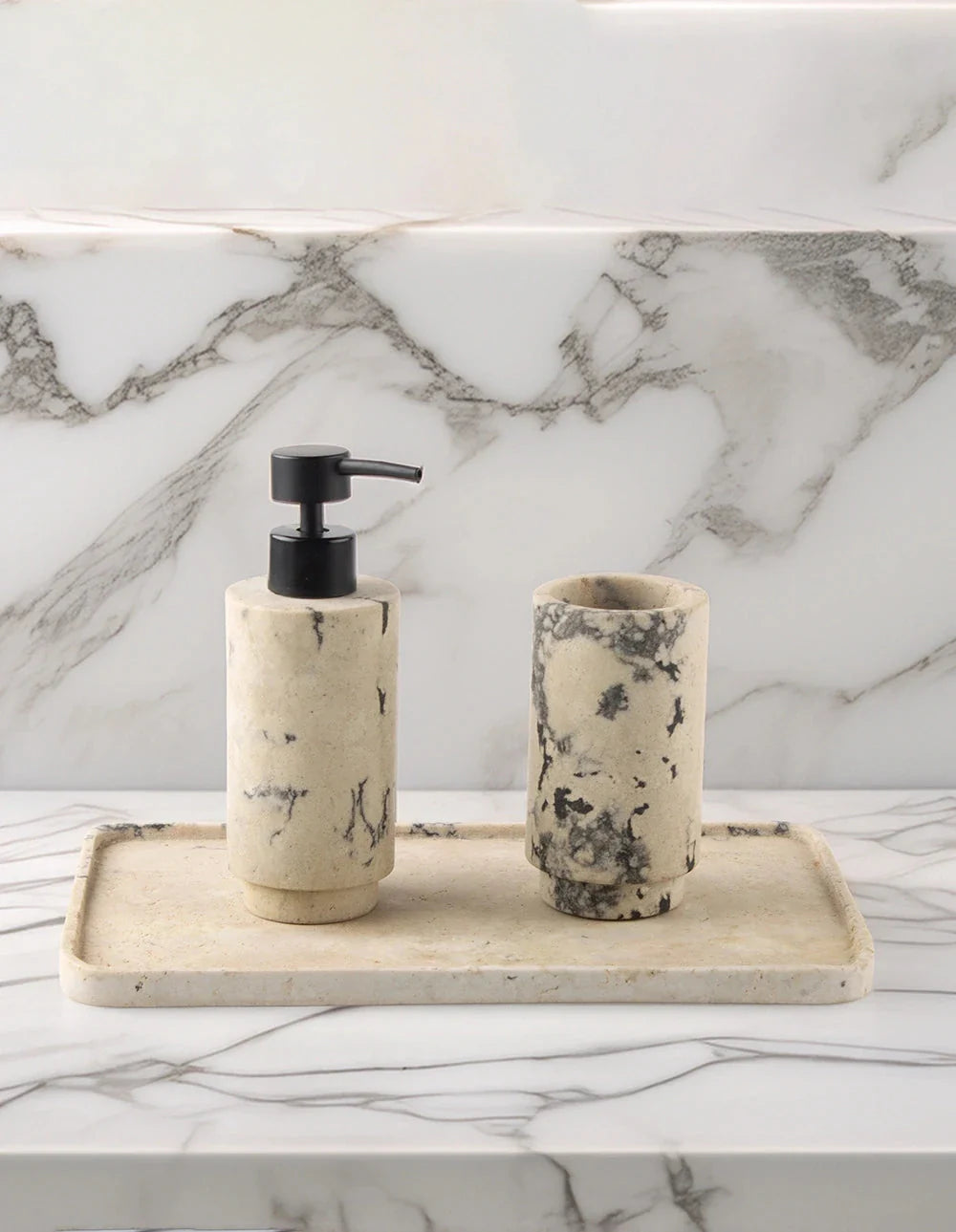 DISPENSER SET - BEIGE