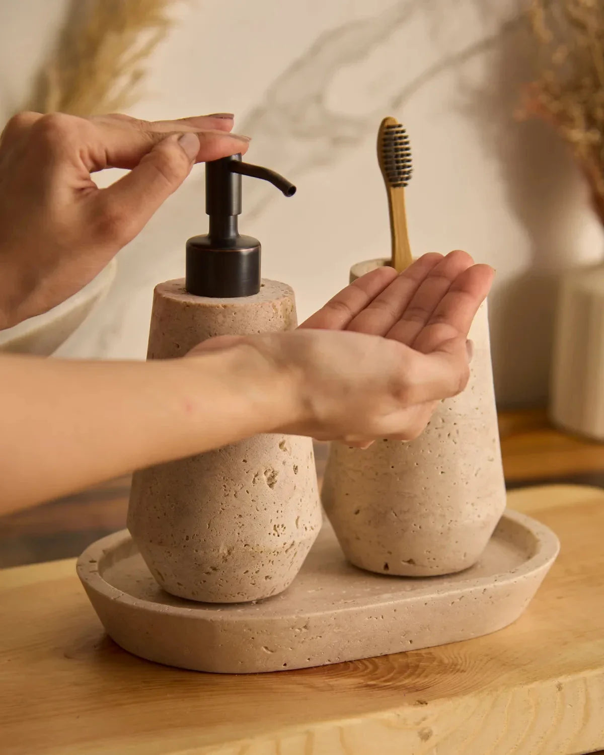 OTEL TRAVETINE - Dispenser Set