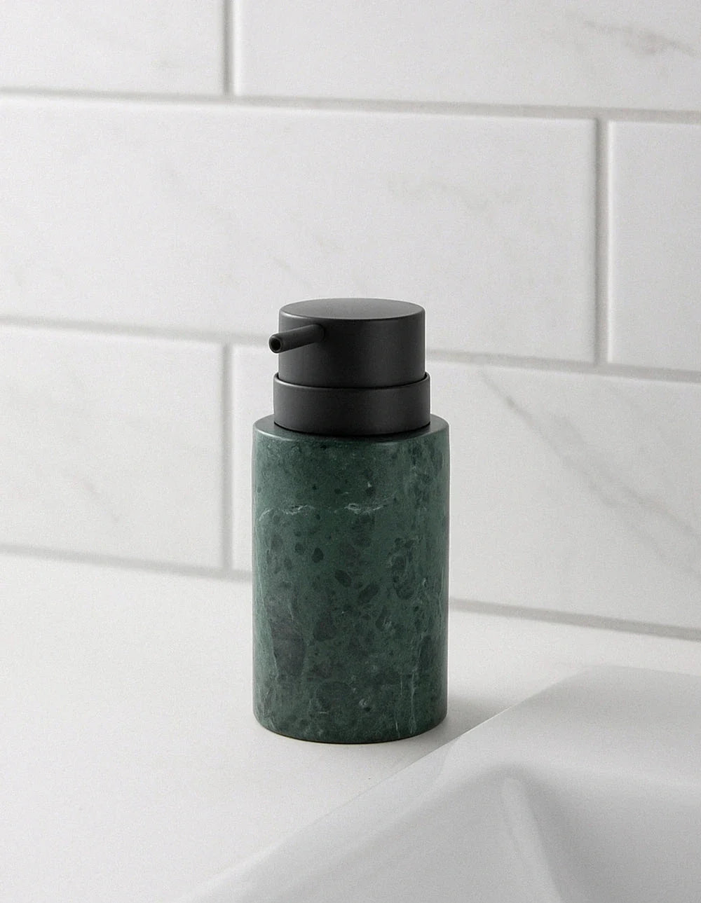 MARBLE SOAP DISPENSER - BARODA GREEN